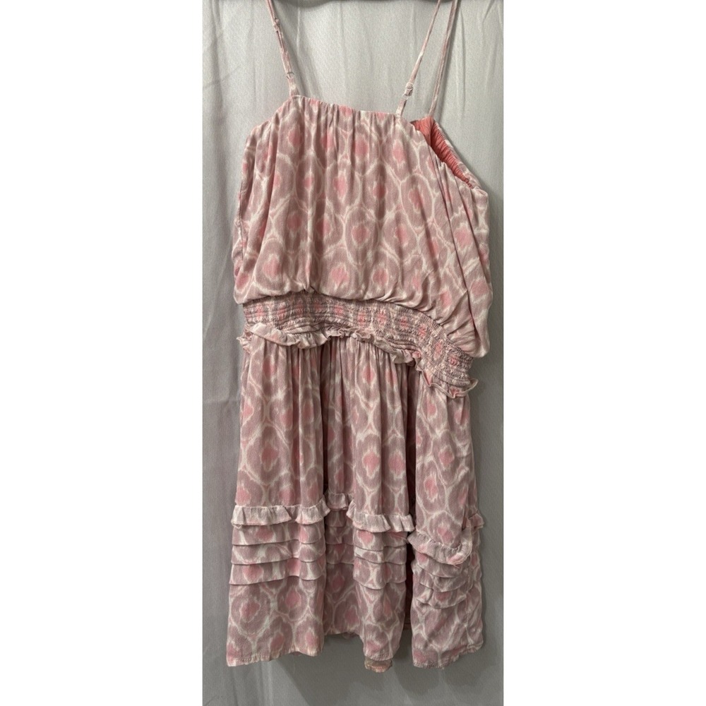 Hersy dress‎ spaghetti straps cocktail dress Size Large Pink pattern
